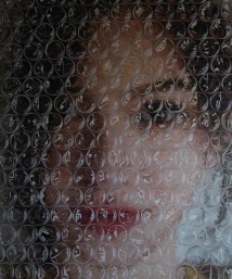 Sophia Behind Bubble Wrap artwork