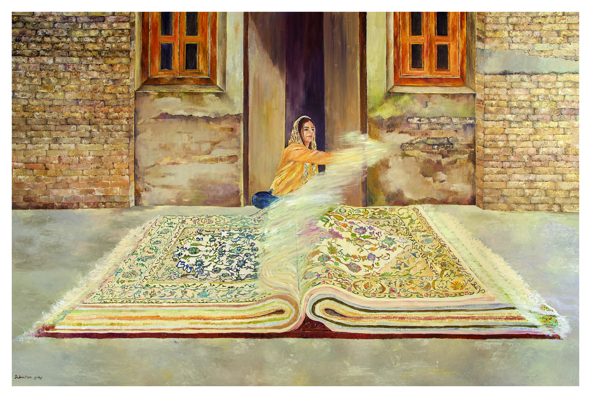 Self Portrait with Carpets